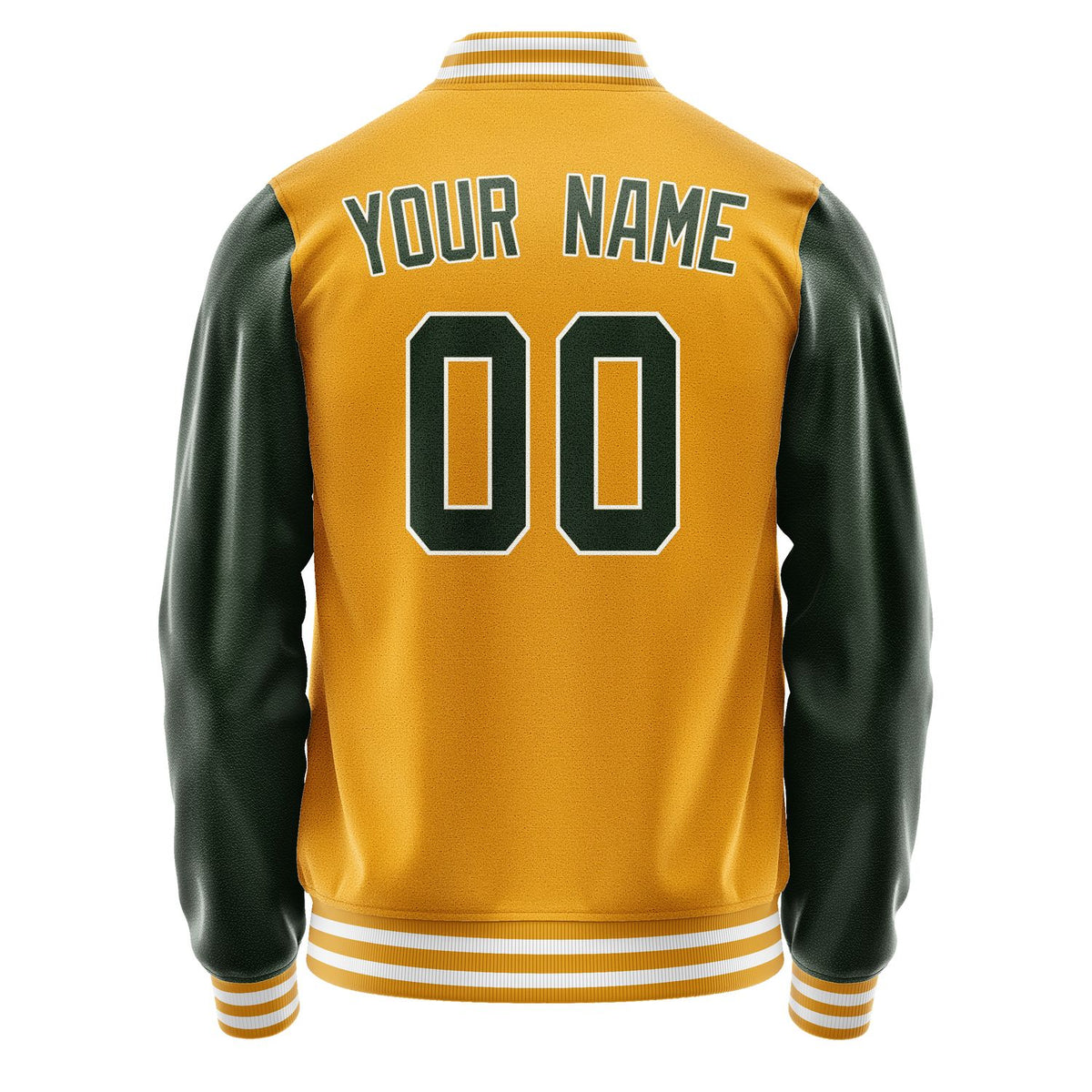 Custom Yellow Dark Green Jacket JA1919061918B31806