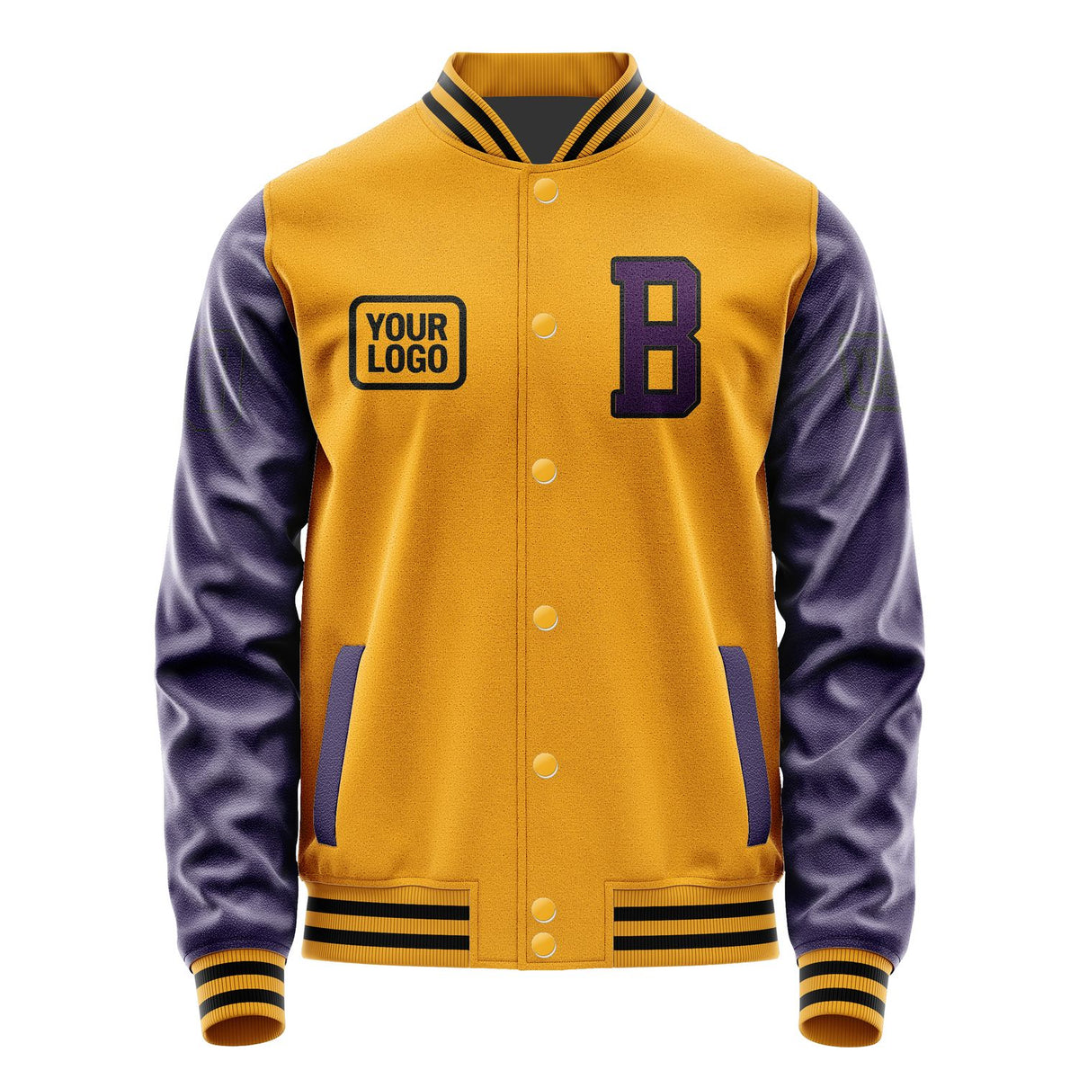 Custom Yellow Purple Jacket JA191907191717070717