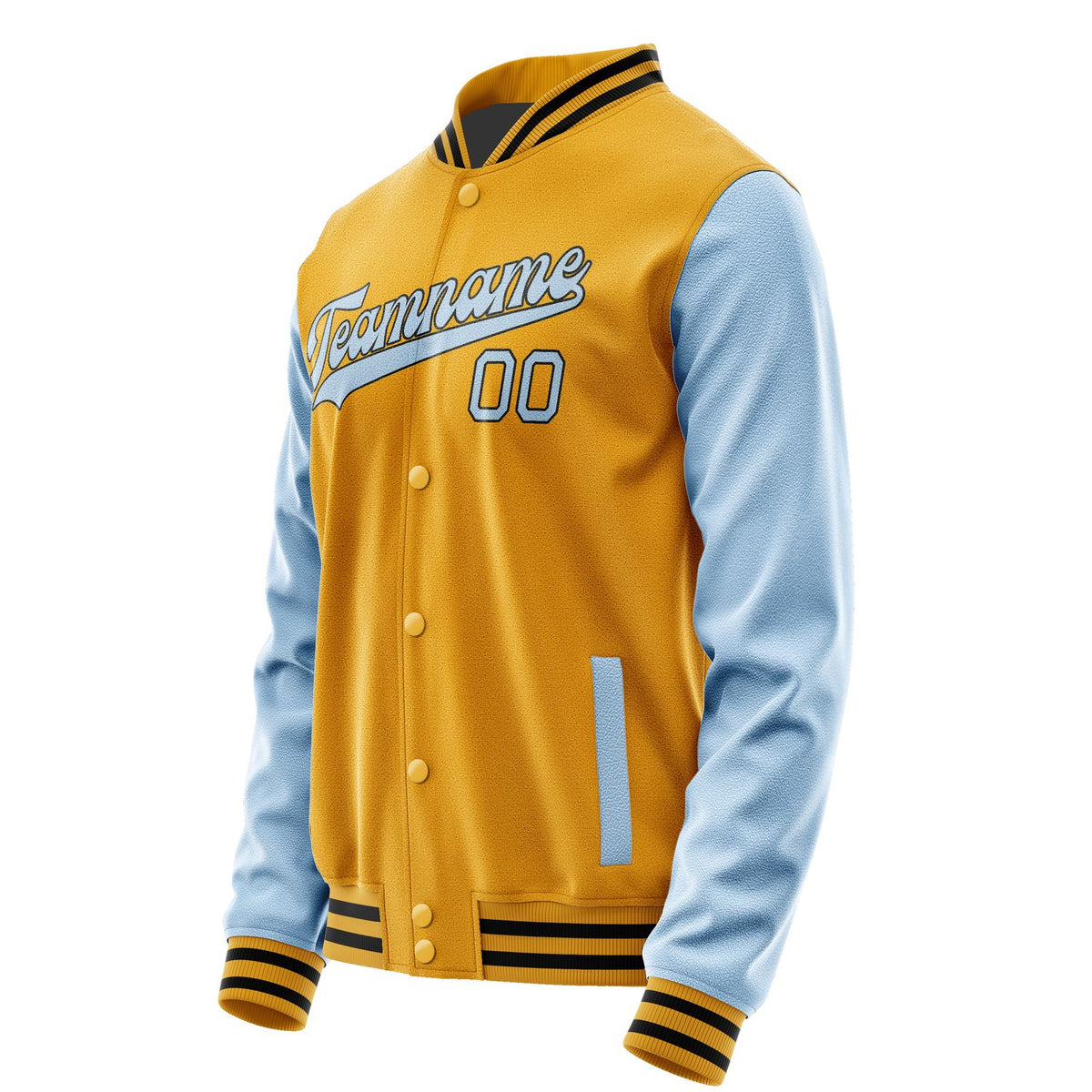 Custom Yellow Light Blue Jacket JA1919081917B31708