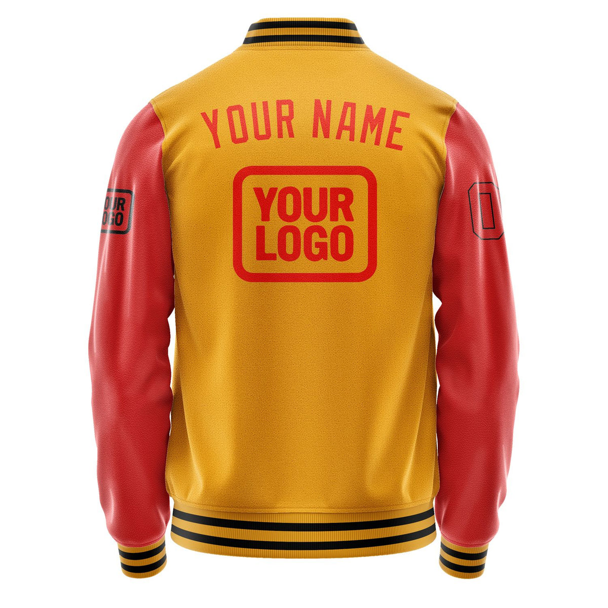 Custom Yellow Orange Red Jacket JA191912191717121217