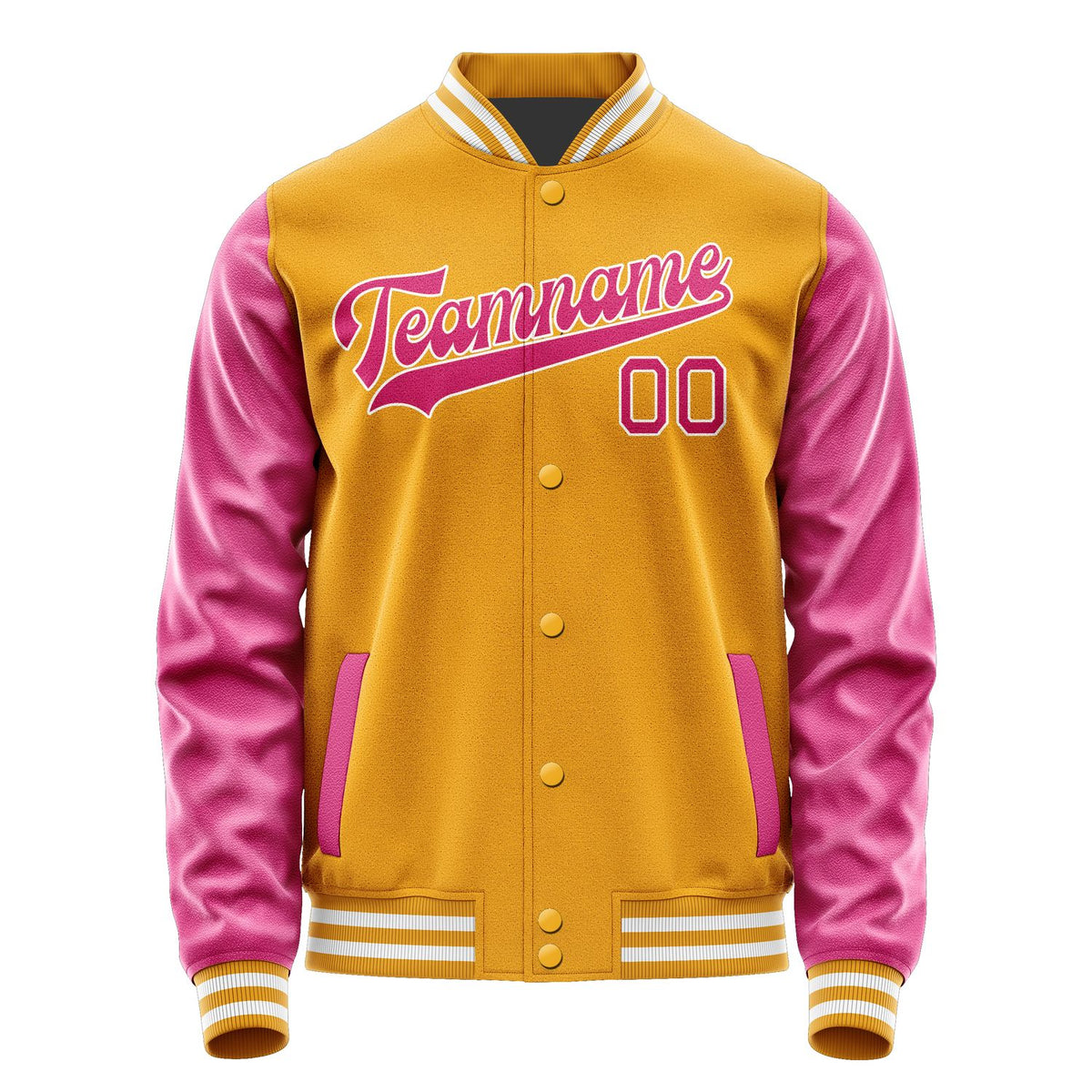 Custom Yellow Pink Jacket JA1919131918B31813