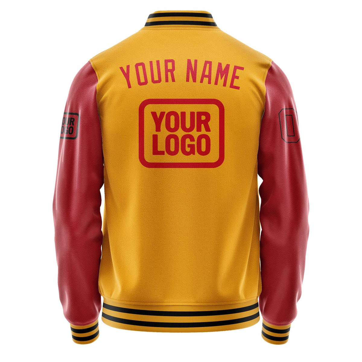 Custom Yellow Red Jacket JA191914191717141417