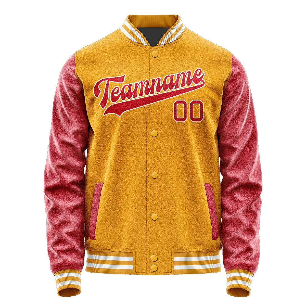 Custom Yellow Red Jacket JA1919141918B31814