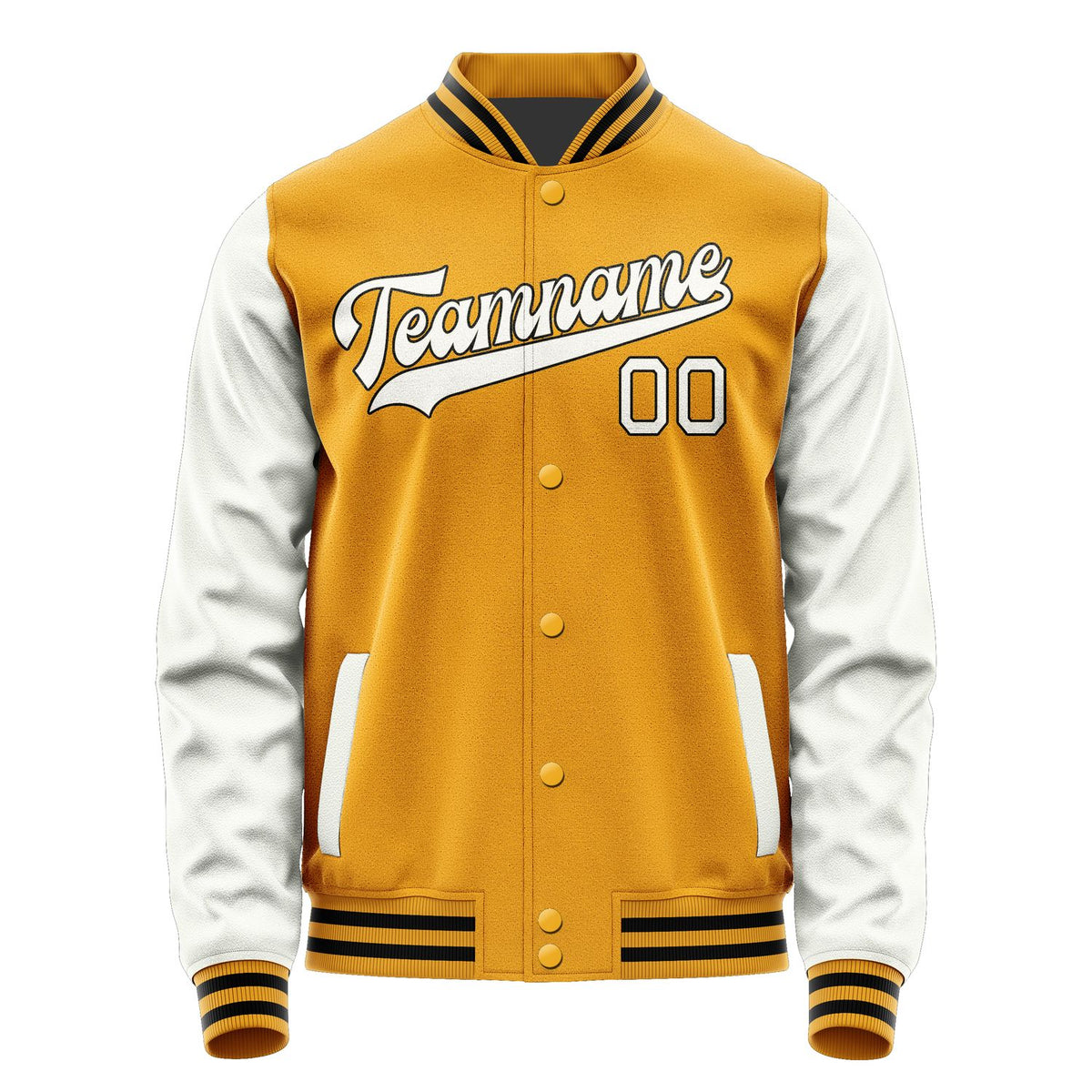 Custom Yellow White Jacket JA1919181917B31718