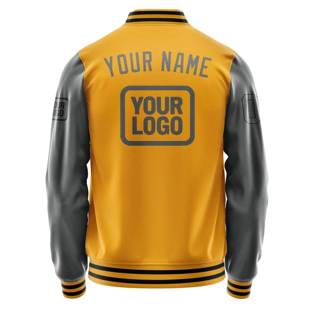 Custom Yellow Dark Grey Jacket JA191920191717202017