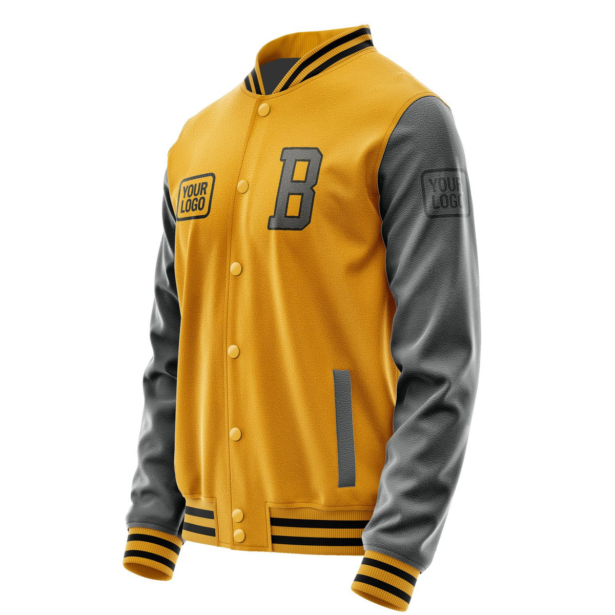 Custom Yellow Dark Grey Jacket JA191920191717202017