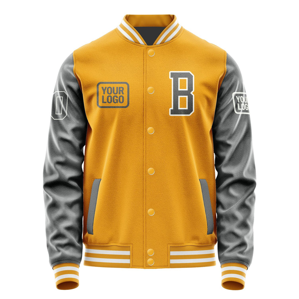 Custom Yellow Dark Grey Jacket JA191920191818202018