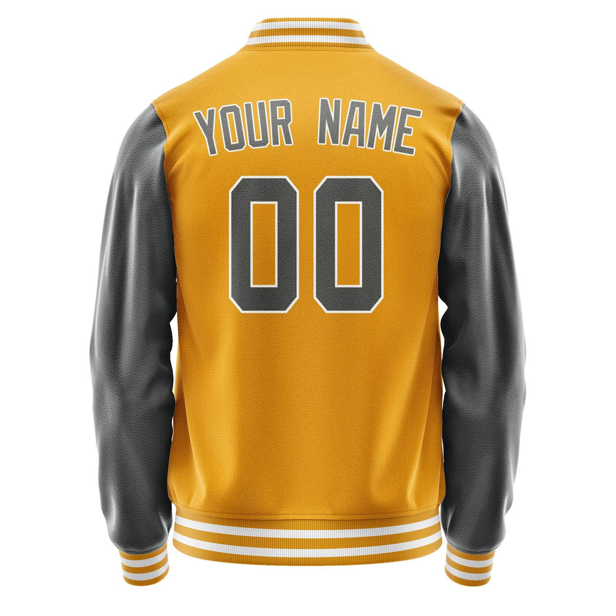 Custom Yellow Dark Grey Jacket JA1919201918B31820