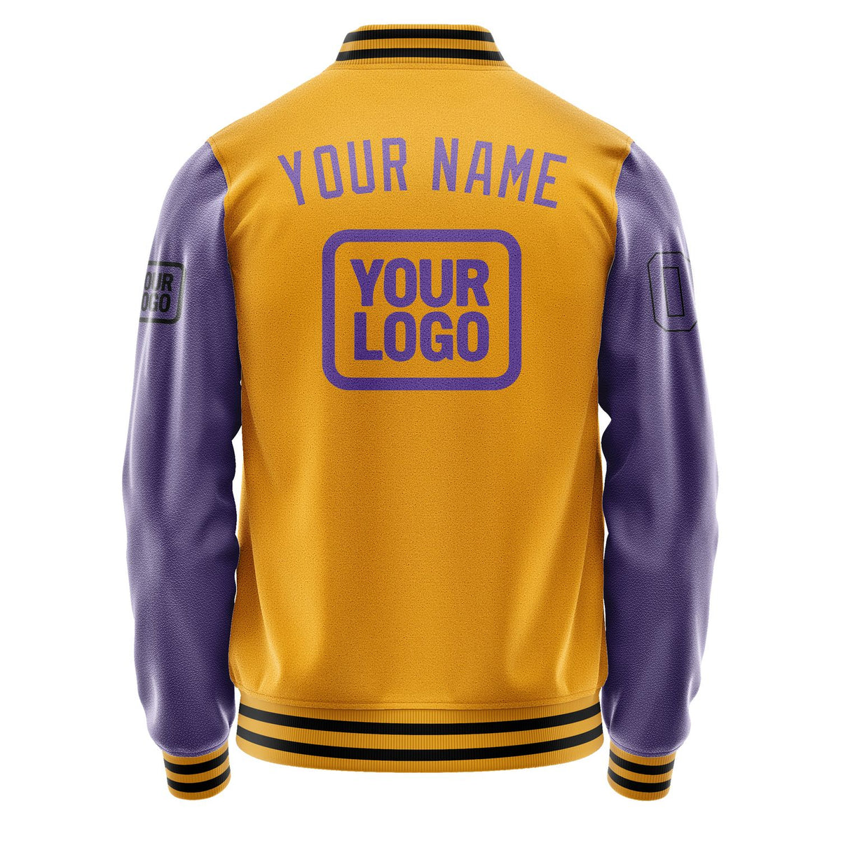 Custom Yellow Light Purple Jacket JA191923191717232317