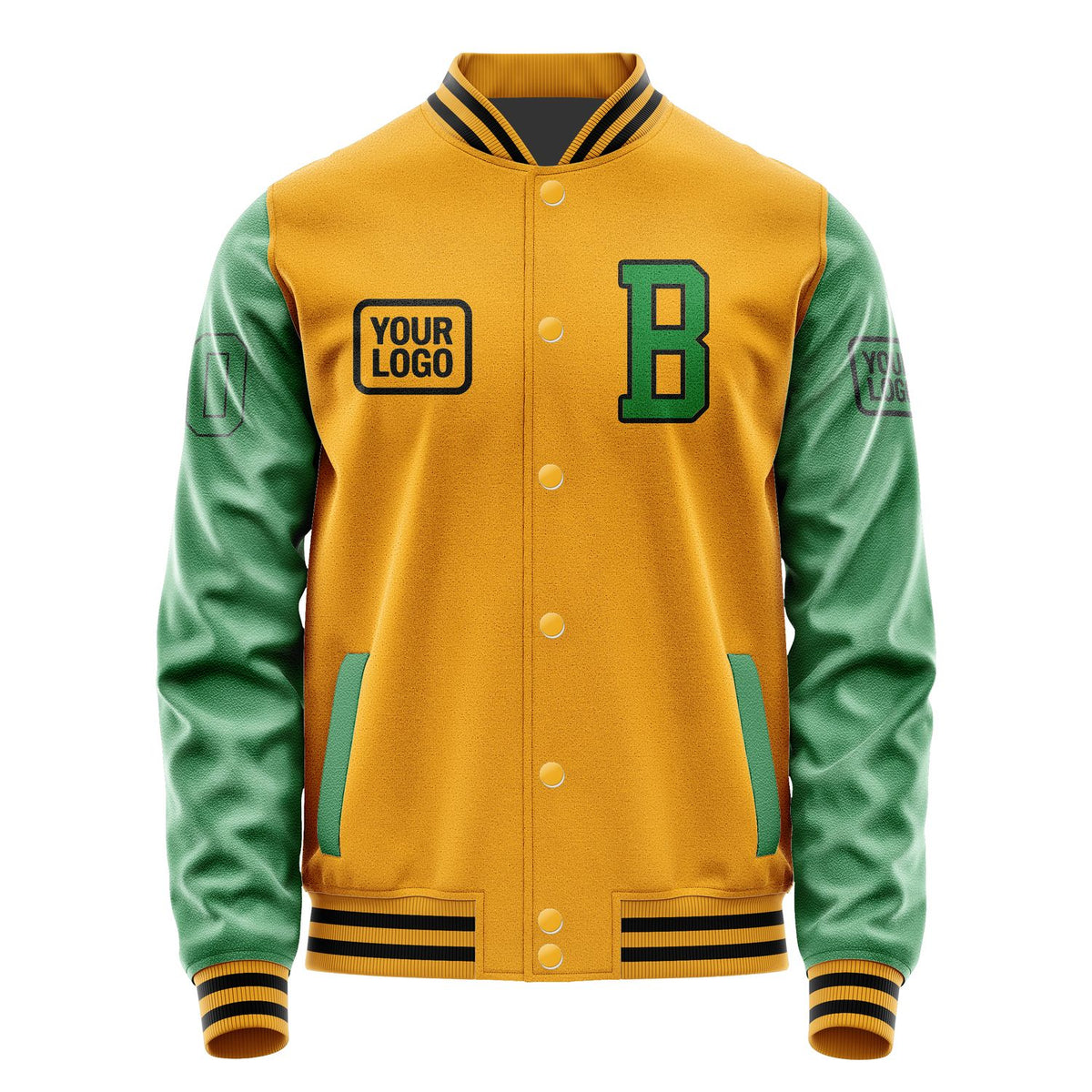 Custom Yellow Emerald Green Jacket JA191924191717242417