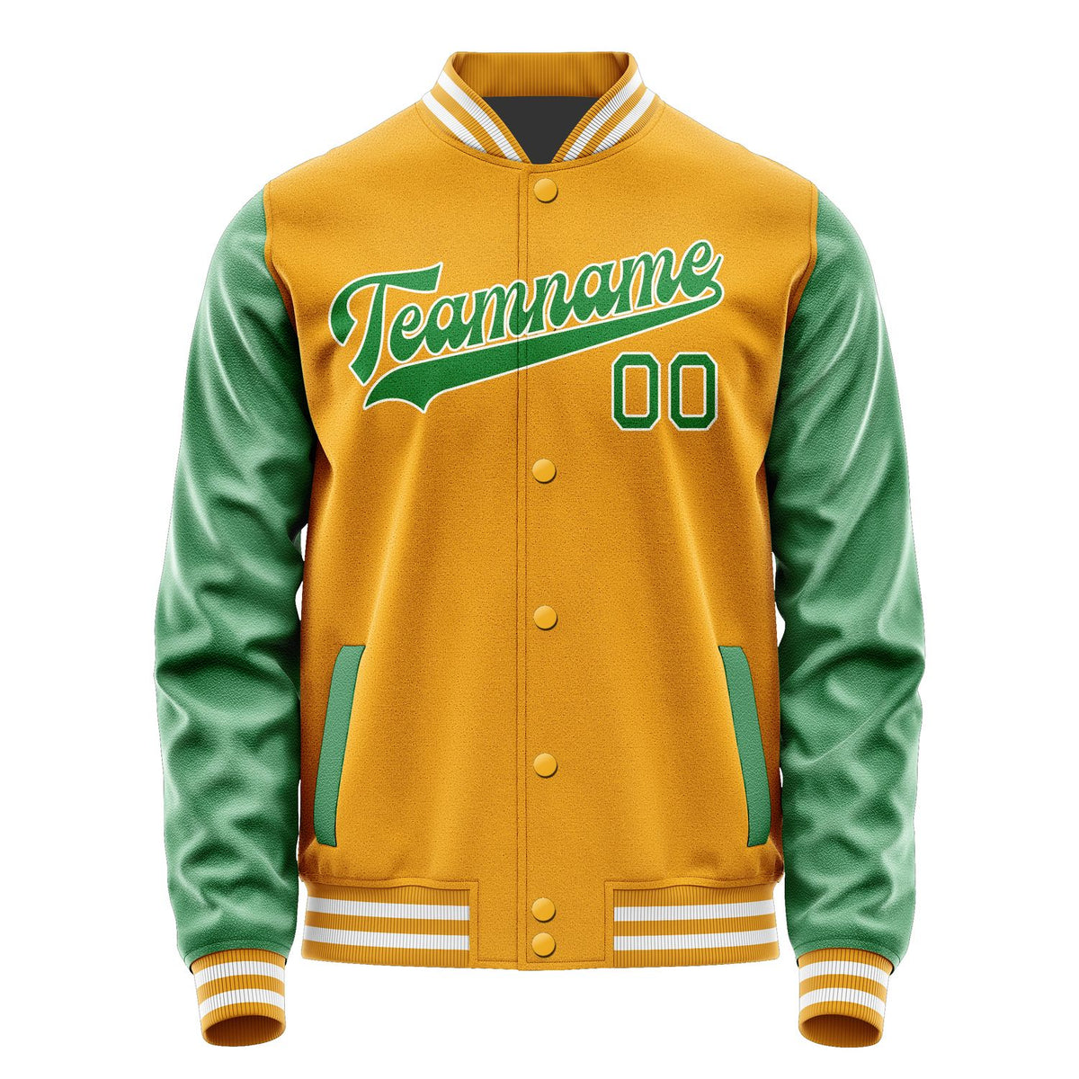 Custom Yellow Emerald Green Jacket JA1919241918B31824