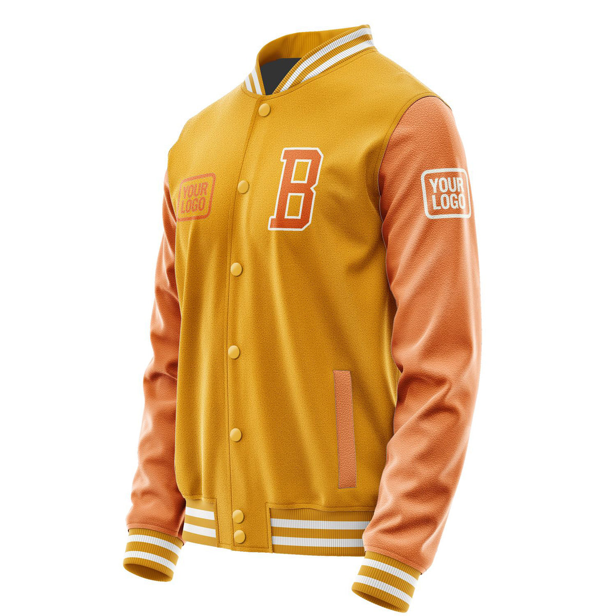 Custom Yellow Orange Jacket JA191928191818282818