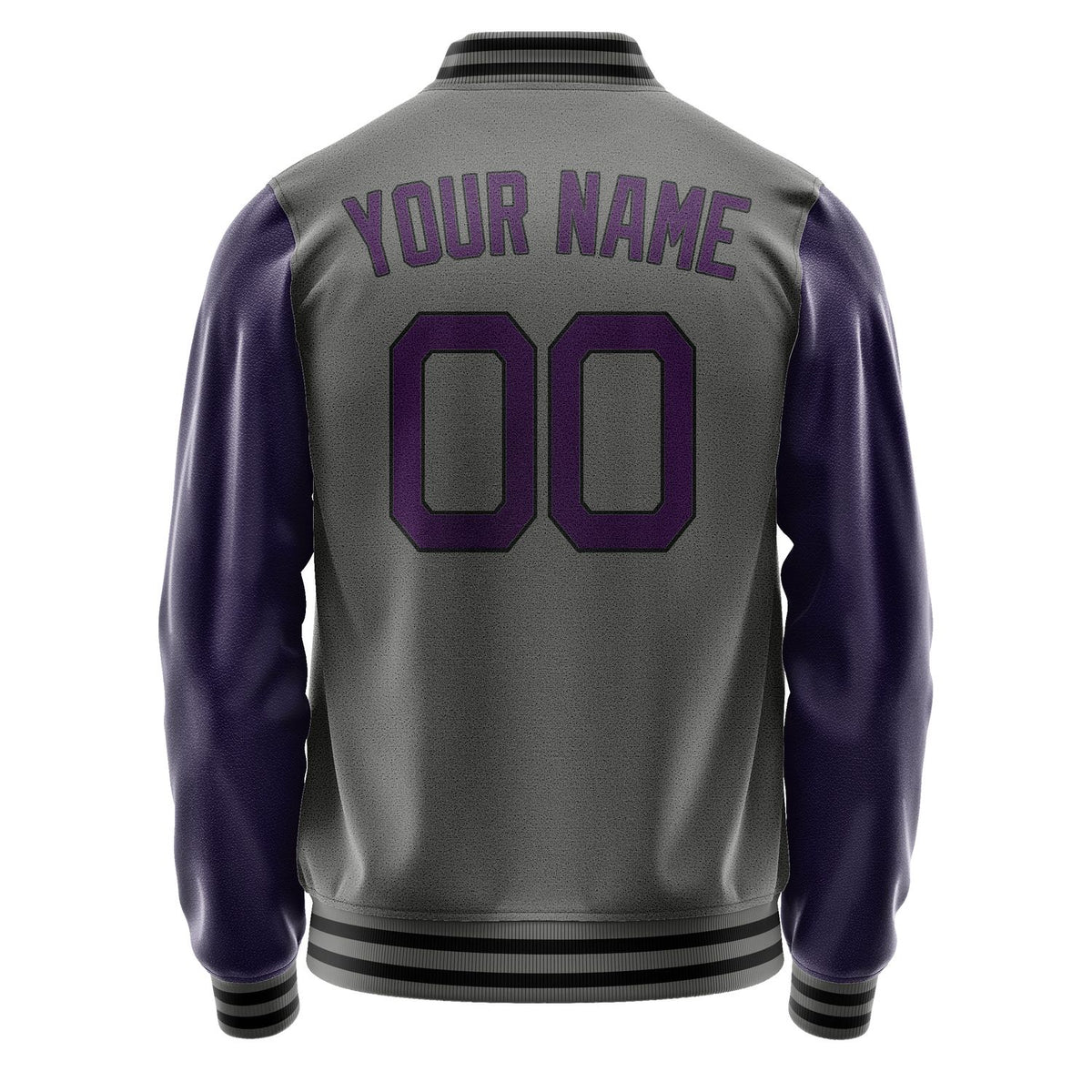 Custom Dark Grey Purple Jacket JA2020072017B21707