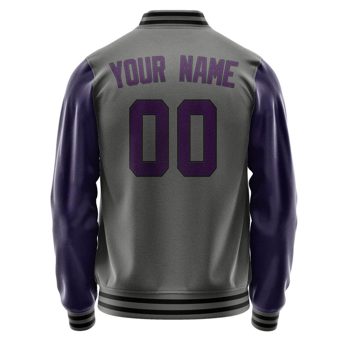 Custom Dark Grey Purple Jacket JA2020072017B31707