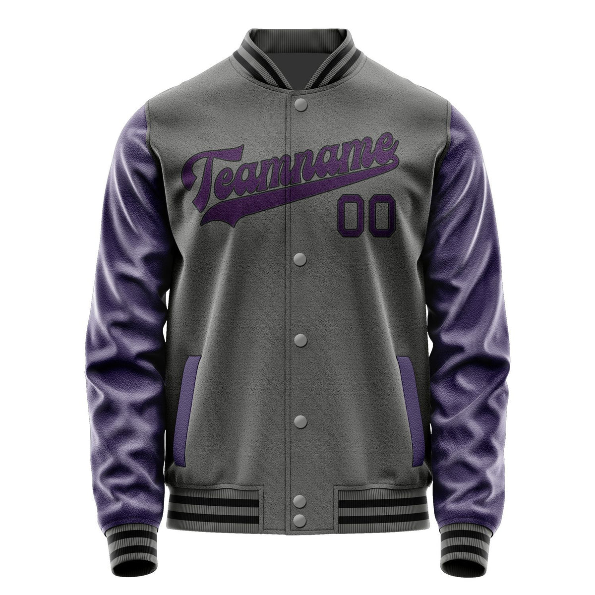 Custom Dark Grey Purple Jacket JA2020072017B31707