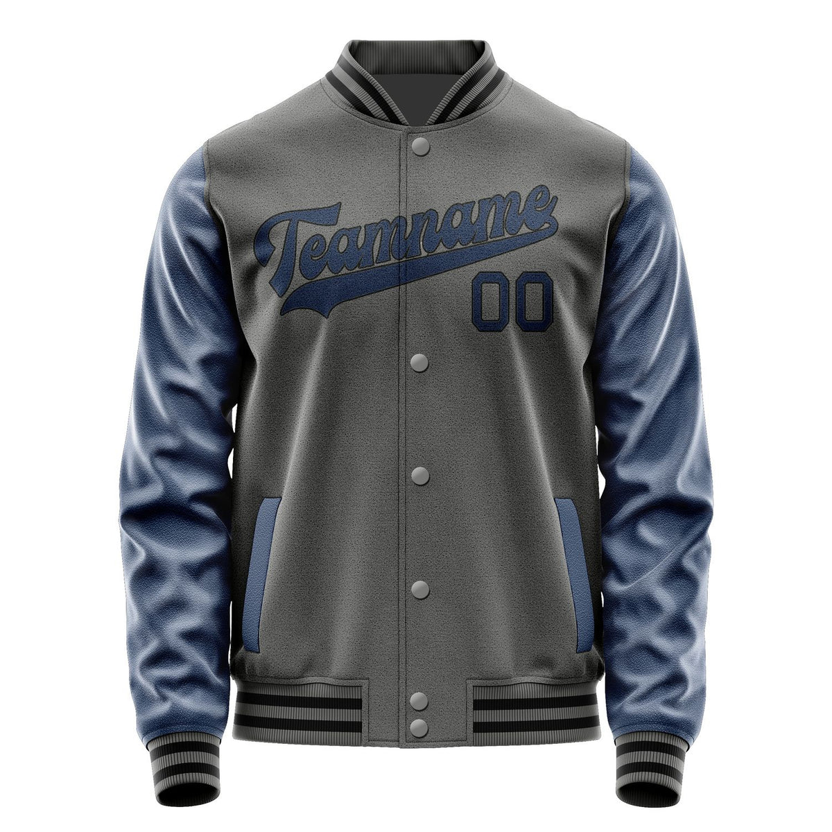 Custom Dark Grey Blue Jacket JA2020102017B31710