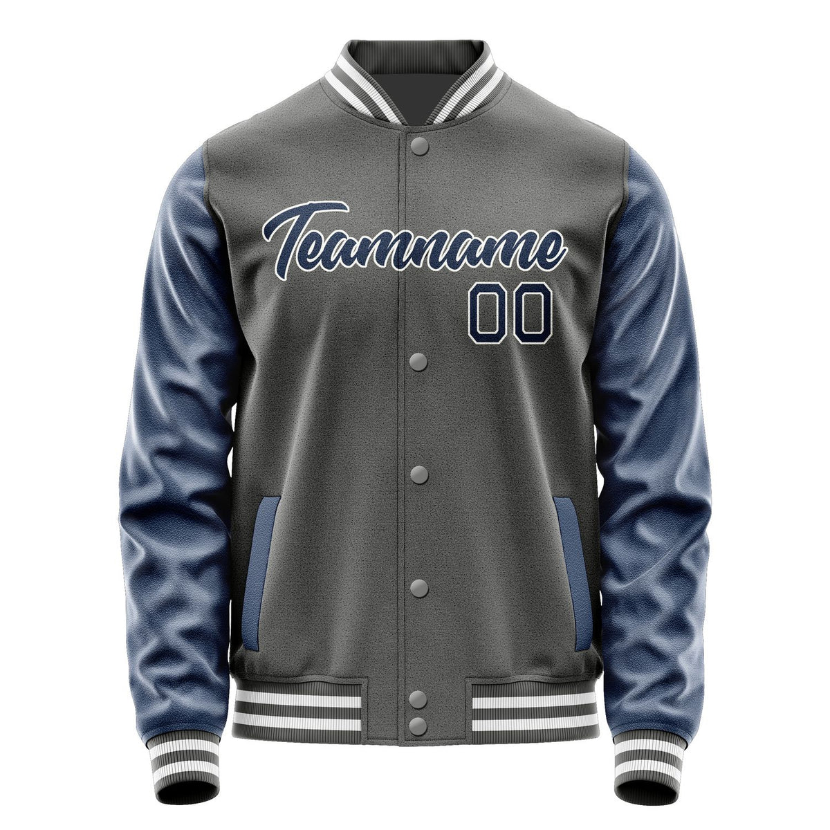 Custom Dark Grey Blue Jacket JA2020102018B21810