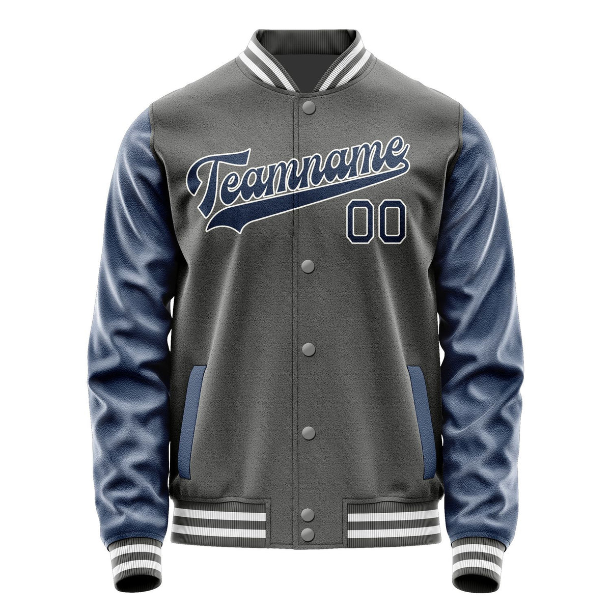 Custom Dark Grey Blue Jacket JA2020102018B31810