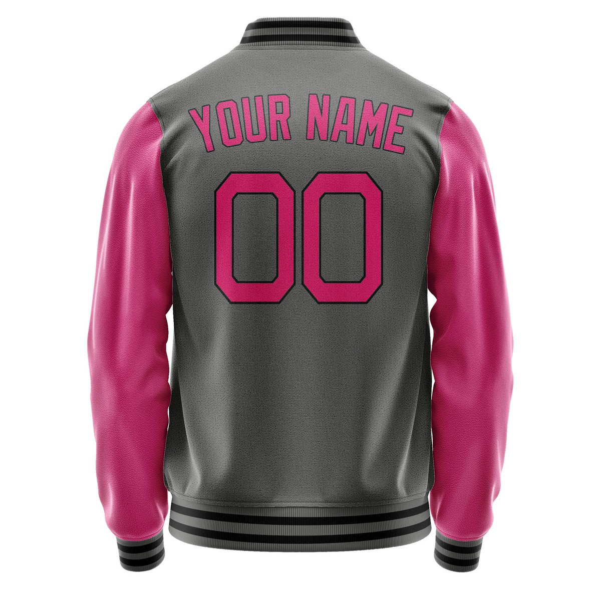 Custom Dark Grey Pink Jacket JA2020132017B21713