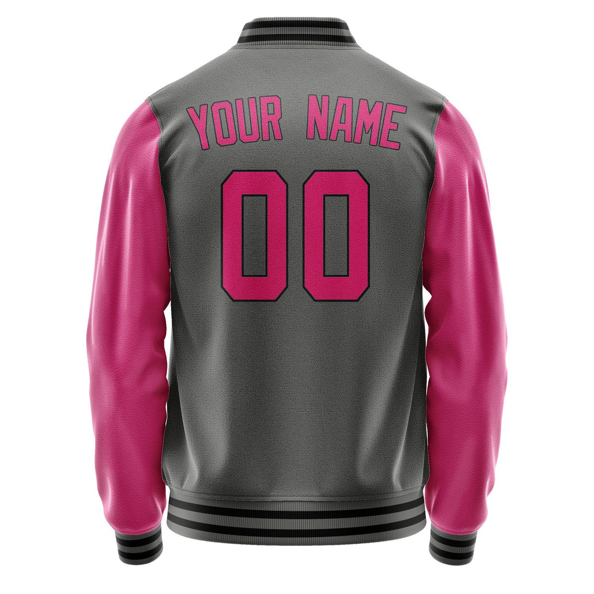 Custom Dark Grey Pink Jacket JA2020132017B31713