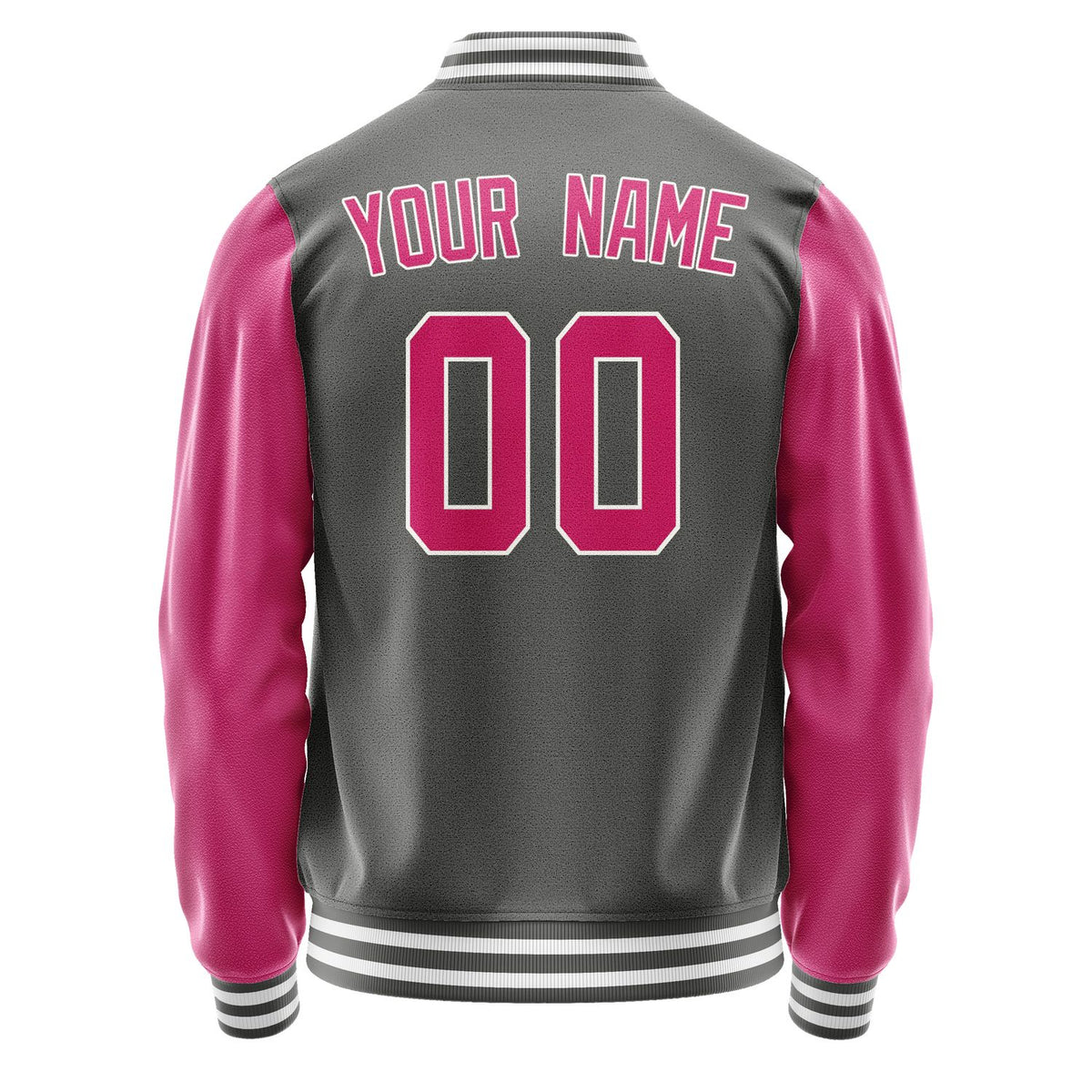 Custom Dark Grey Pink Jacket JA2020132018B31813