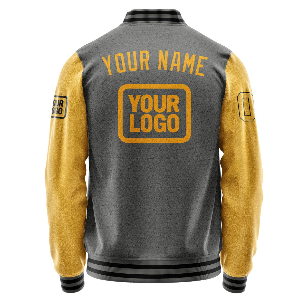 Custom Dark Grey Yellow Jacket JA202019201717191917