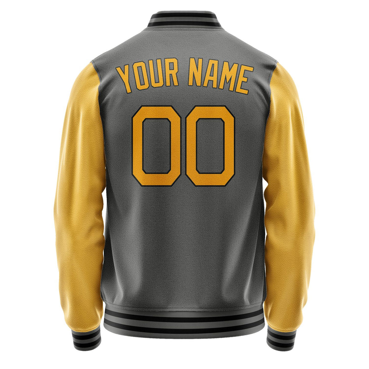 Custom Dark Grey Yellow Jacket JA2020192017B21719