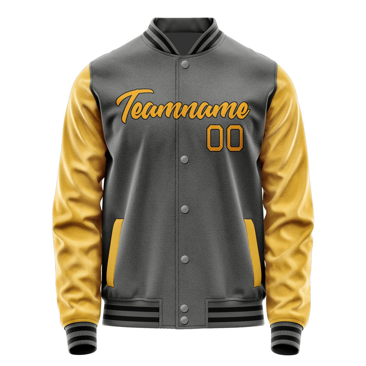 Custom Dark Grey Yellow Jacket JA2020192017B21719