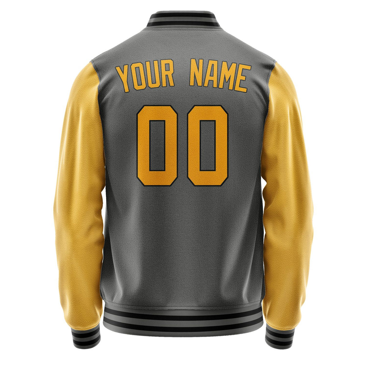 Custom Dark Grey Yellow Jacket JA2020192017B31719