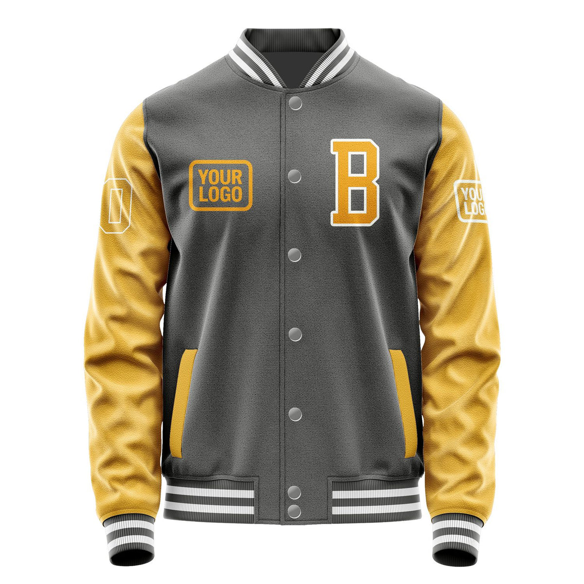 Custom Dark Grey Yellow Jacket JA202019201818191918