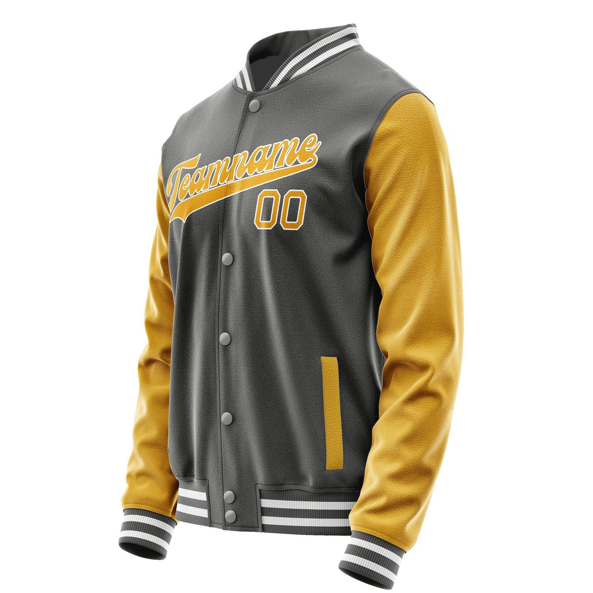 Custom Dark Grey Yellow Jacket JA2020192018B31819