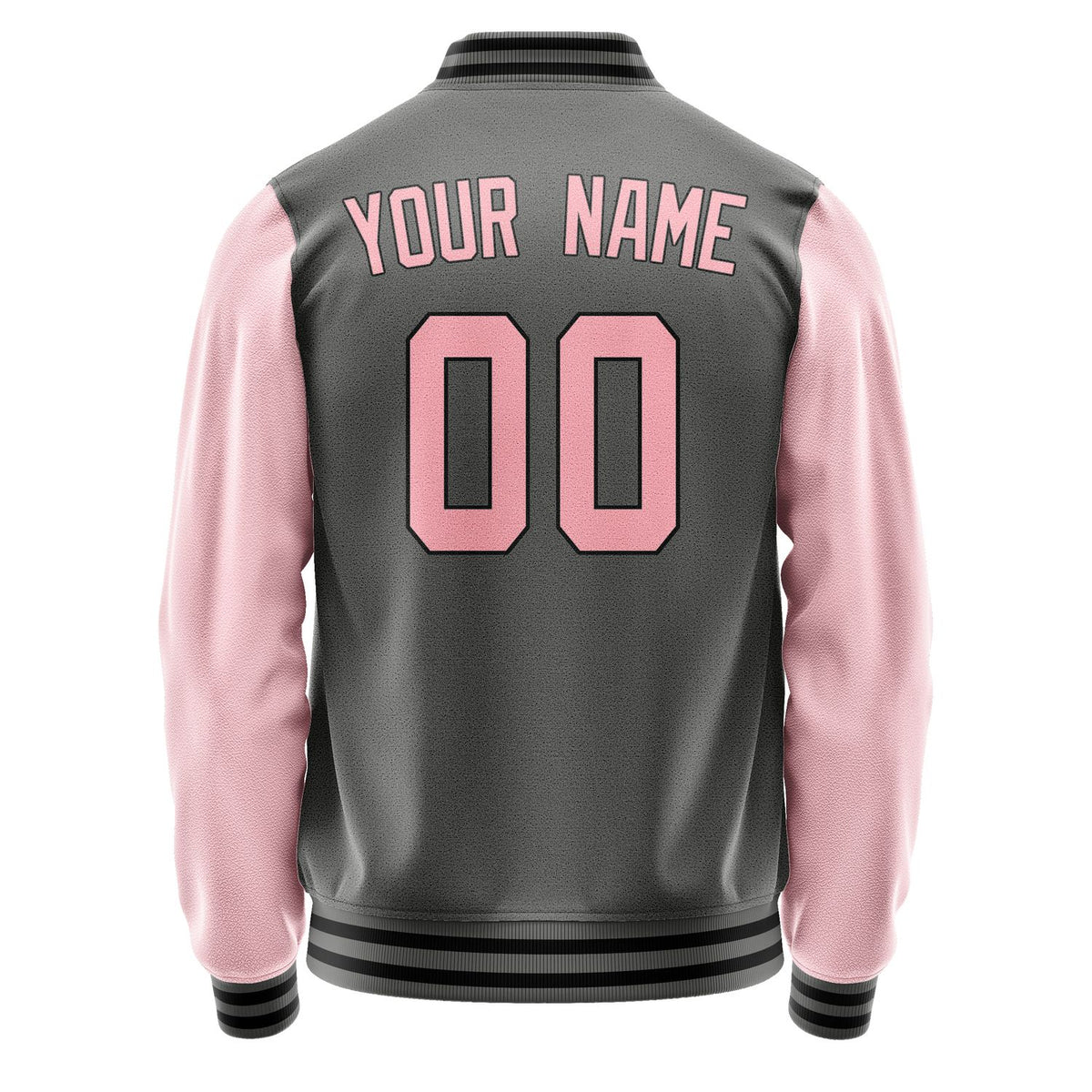 Custom Dark Grey Light Pink Jacket JA2020212017B31721