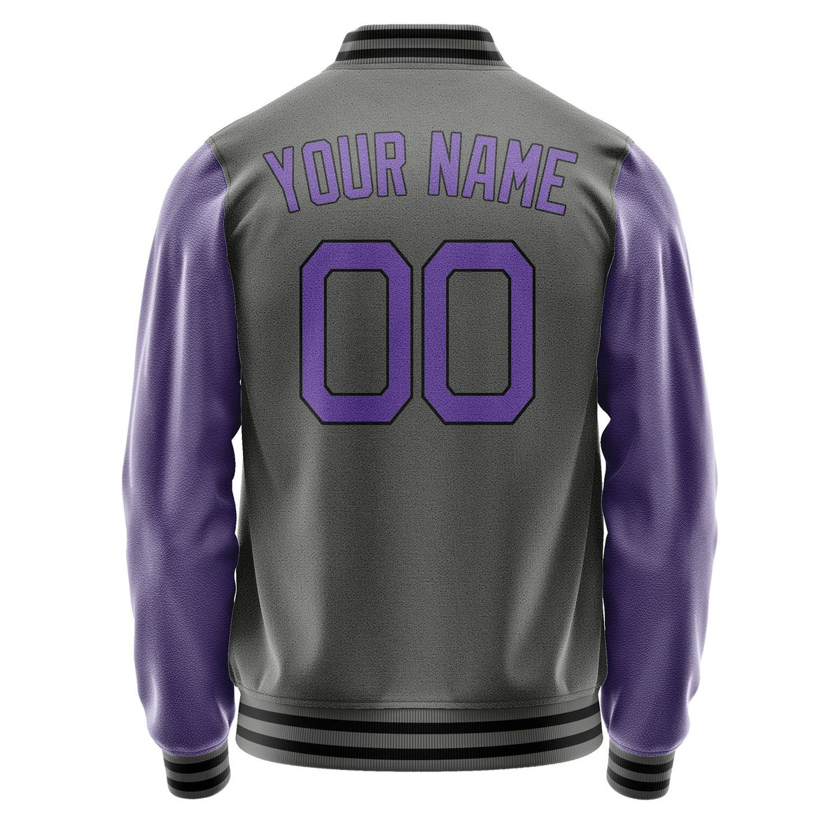 Custom Dark Grey Light Purple Jacket JA2020232017B21723