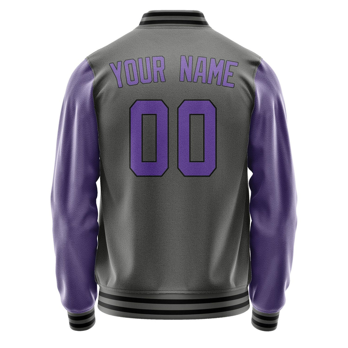 Custom Dark Grey Light Purple Jacket JA2020232017B31723