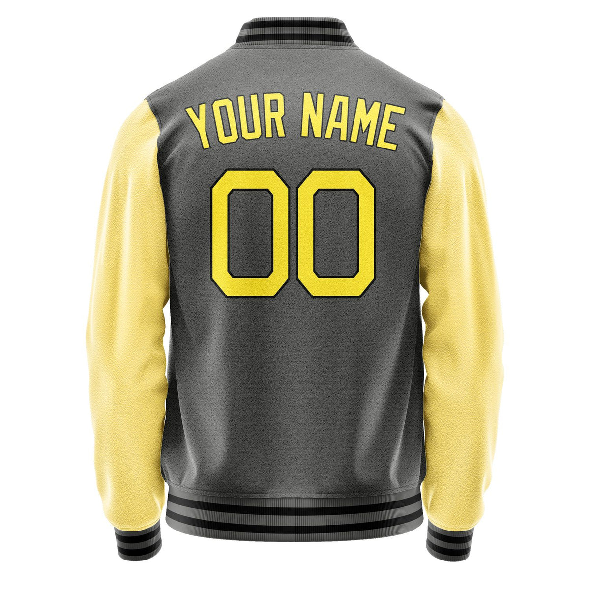 Custom Dark Grey Light Yellow Jacket JA2020262017B21726