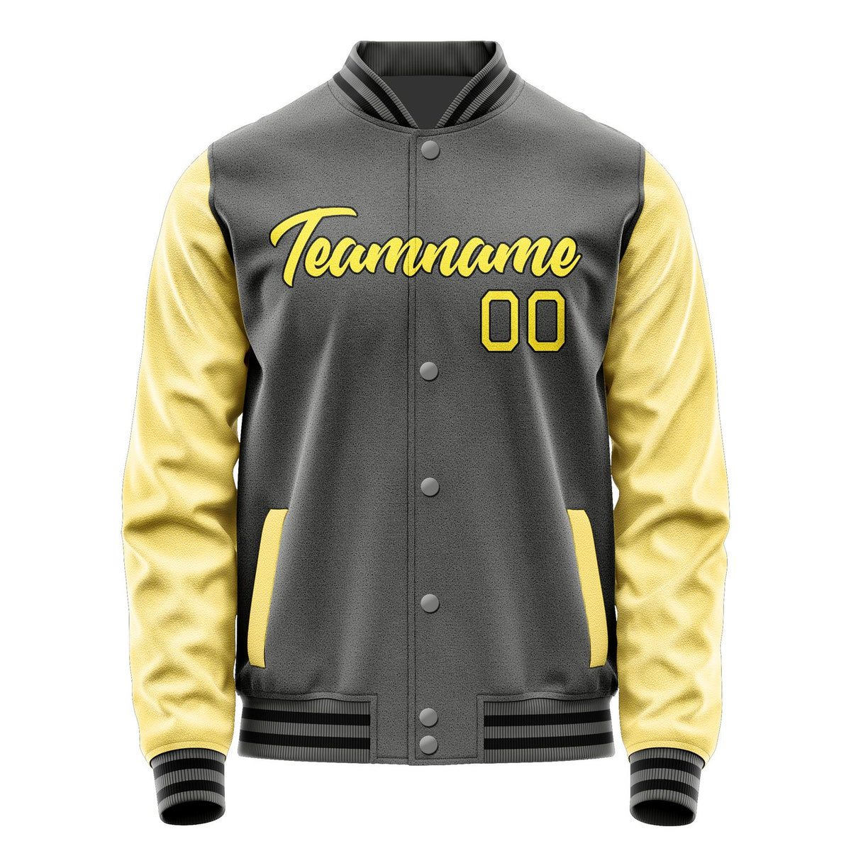 Custom Dark Grey Light Yellow Jacket JA2020262017B21726