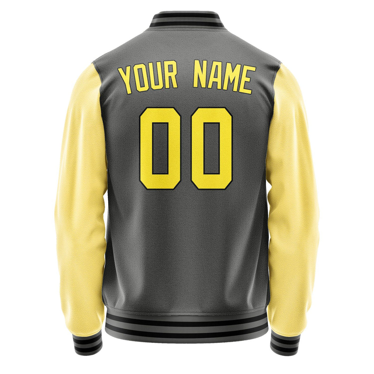 Custom Dark Grey Light Yellow Jacket JA2020262017B31726