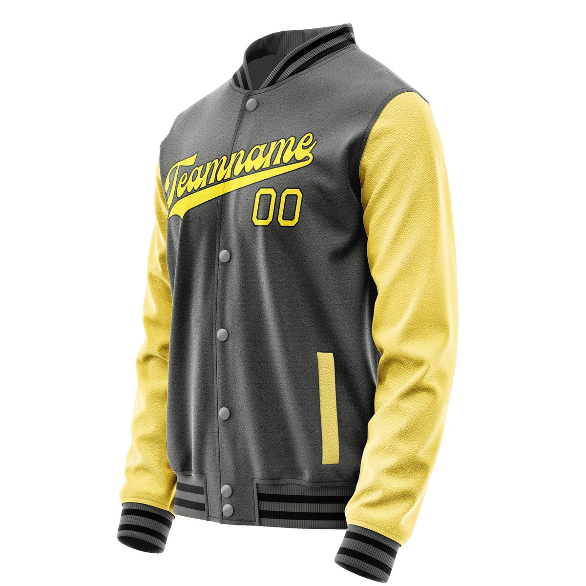 Custom Dark Grey Light Yellow Jacket JA2020262017B31726