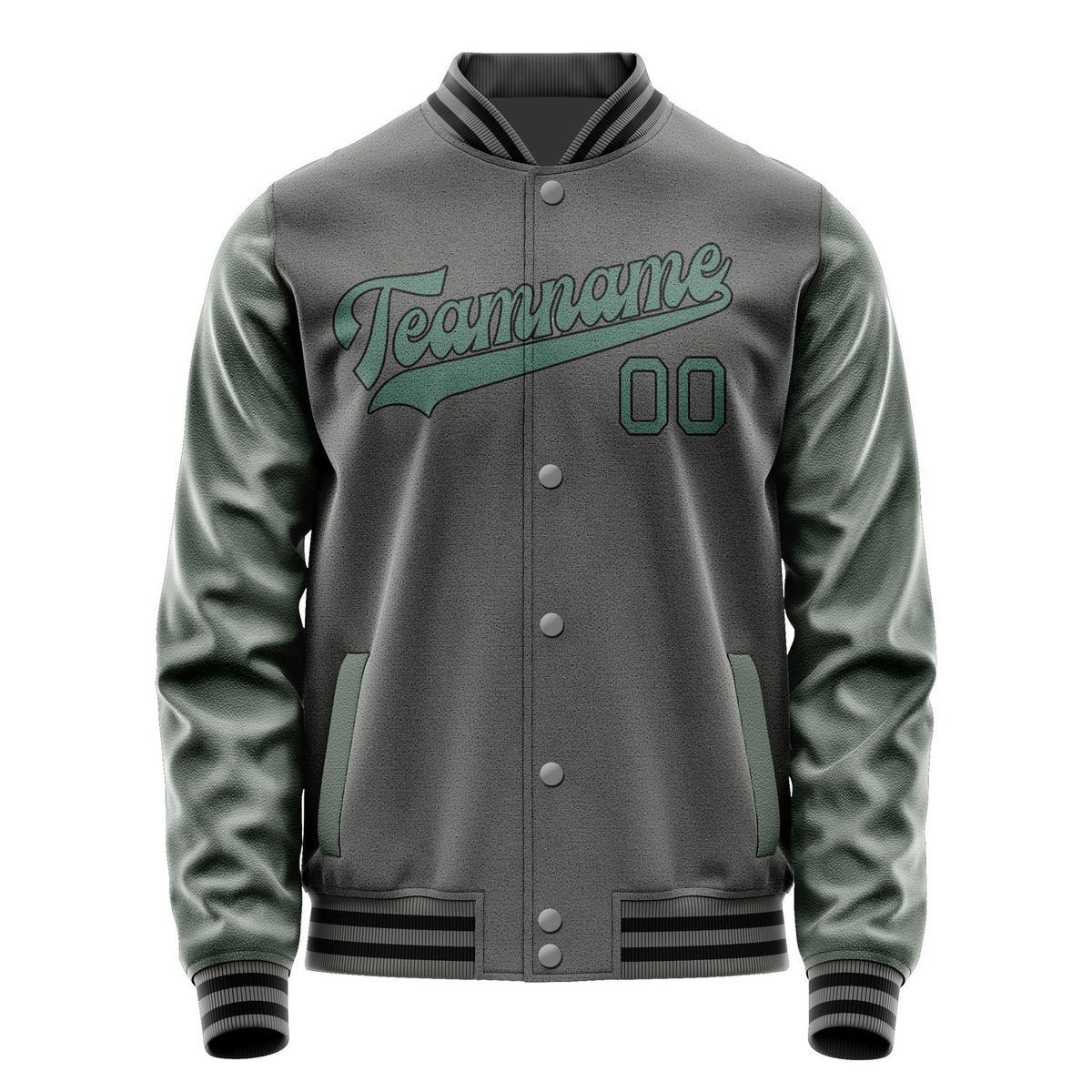 Custom Dark Grey Blue Green Jacket JA2020272017B31727