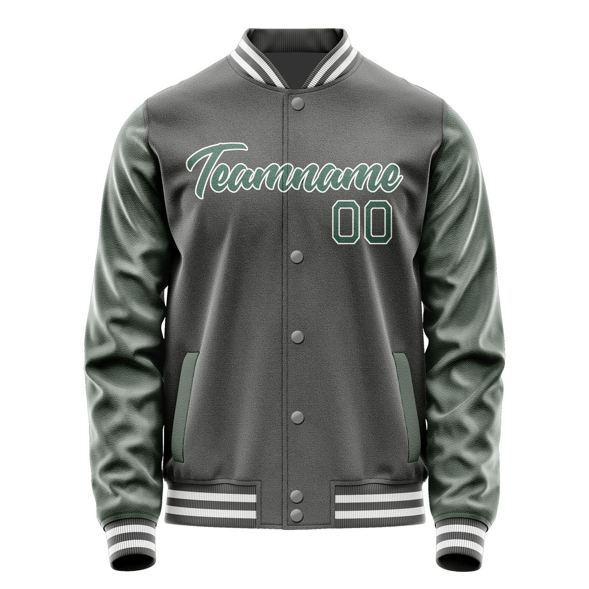 Custom Dark Grey Blue Green Jacket JA2020272018B21827