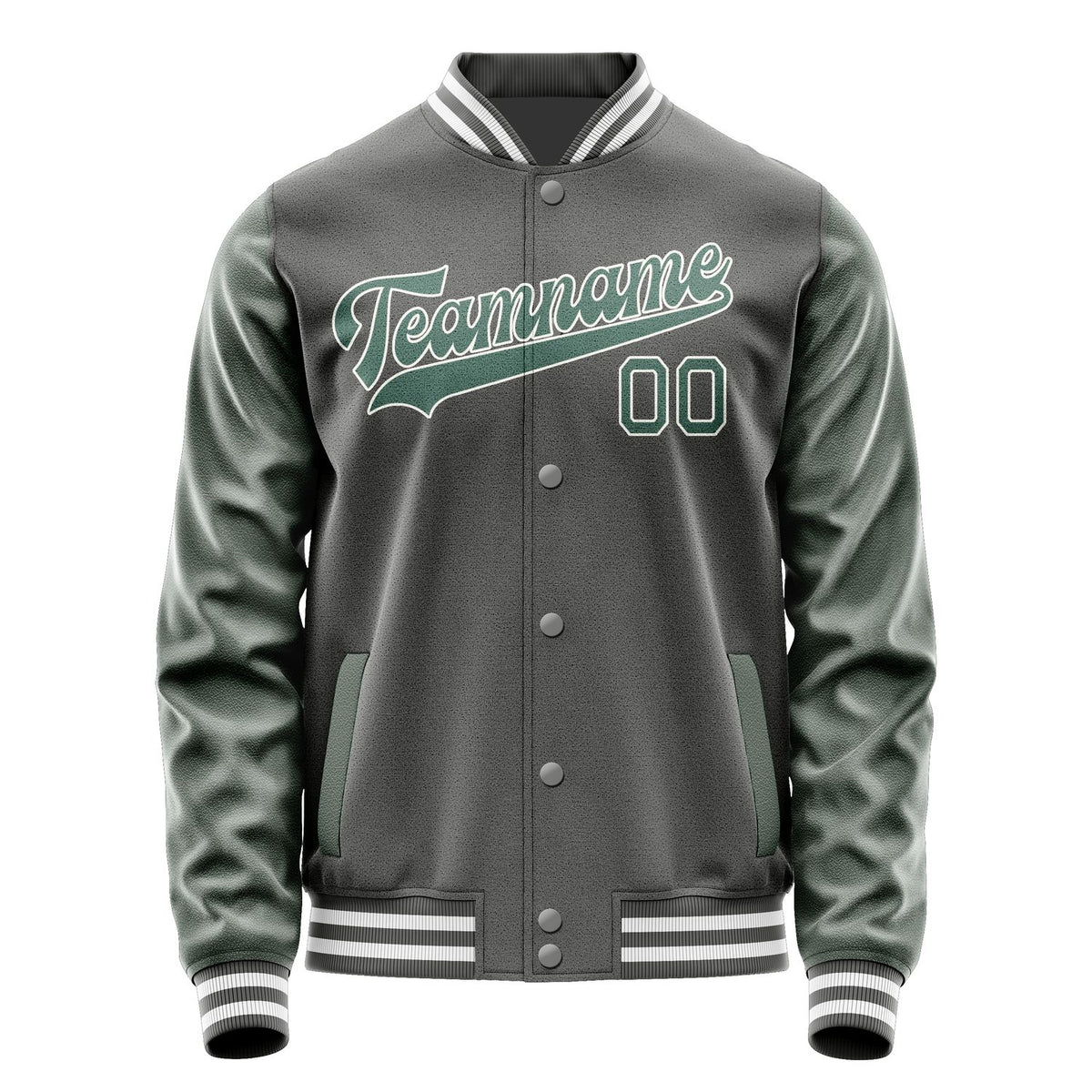 Custom Dark Grey Blue Green Jacket JA2020272018B31827