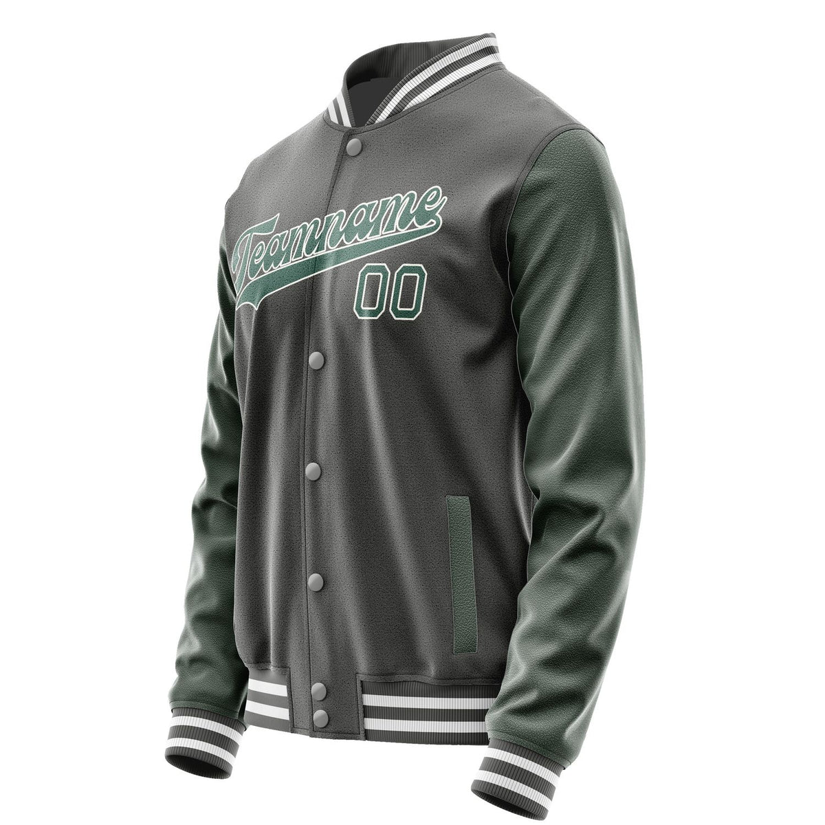 Custom Dark Grey Blue Green Jacket JA2020272018B31827