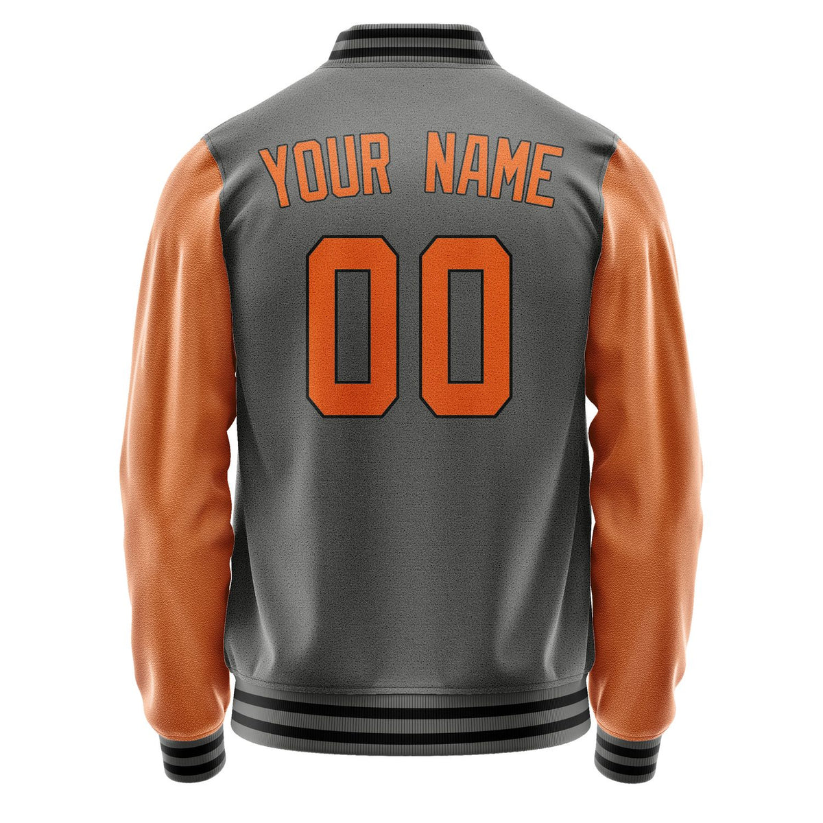 Custom Dark Grey Orange Jacket JA2020282017B31728