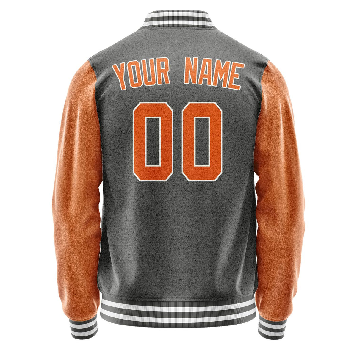 Custom Dark Grey Orange Jacket JA2020282018B31828