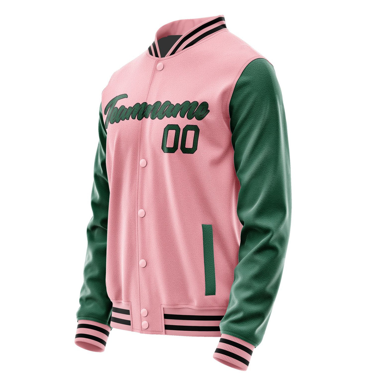 Custom Light Pink Green Jacket JA2121052117B21705