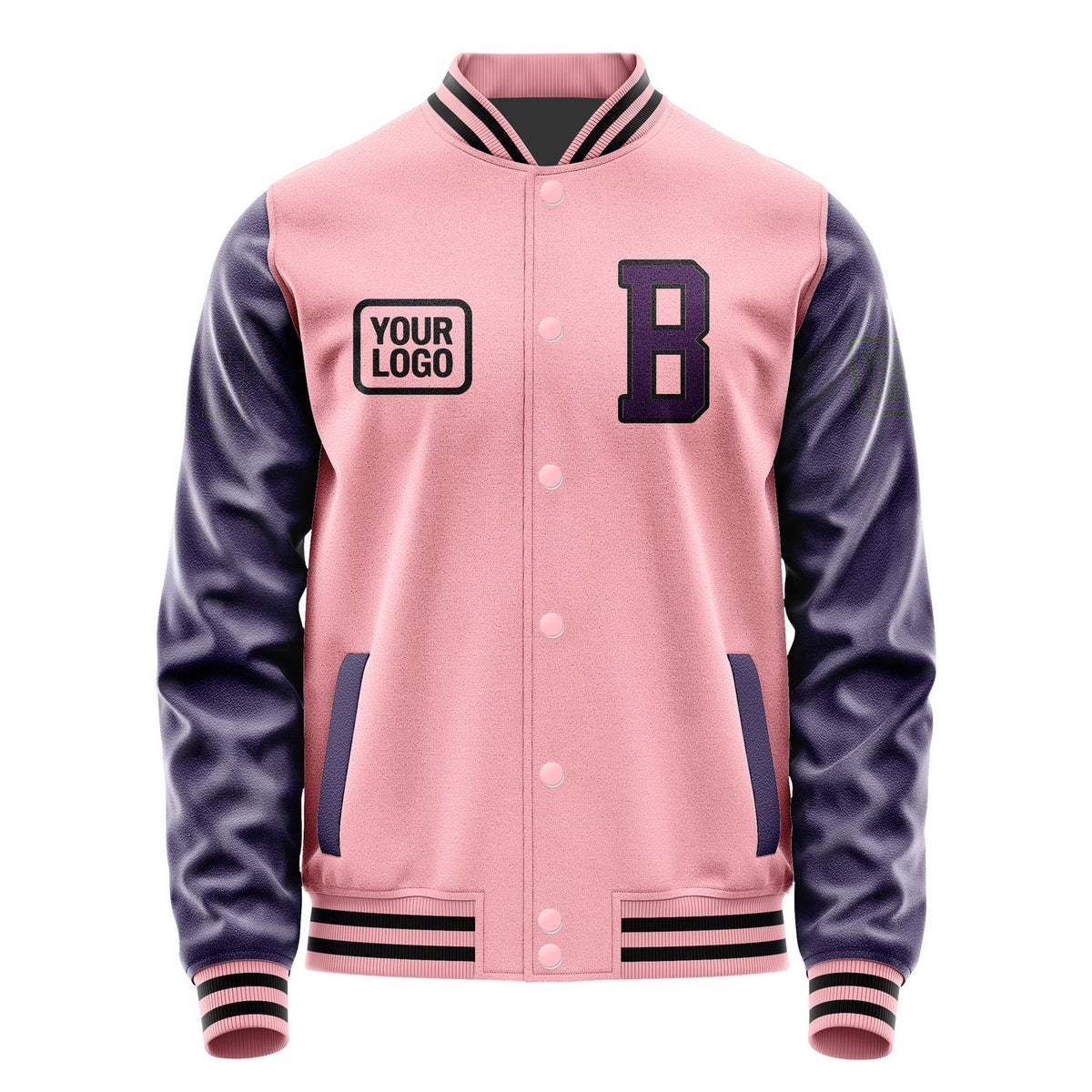 Custom Light Pink Purple Jacket JA212107211717070717