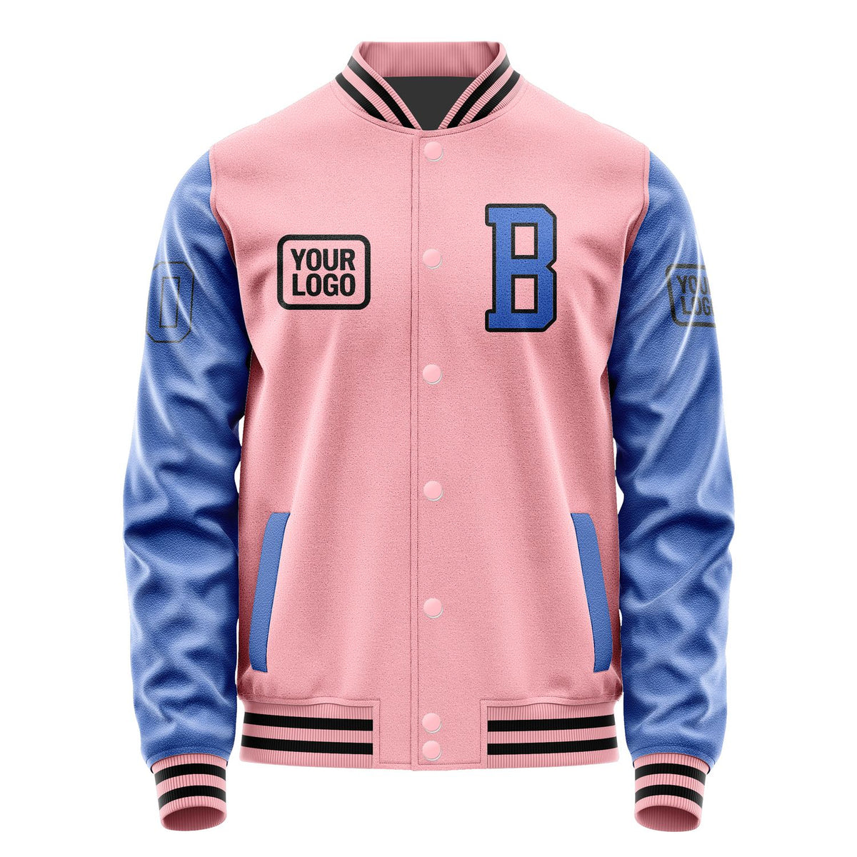 Custom Light Pink Sky Blue Jacket JA212109211717090917