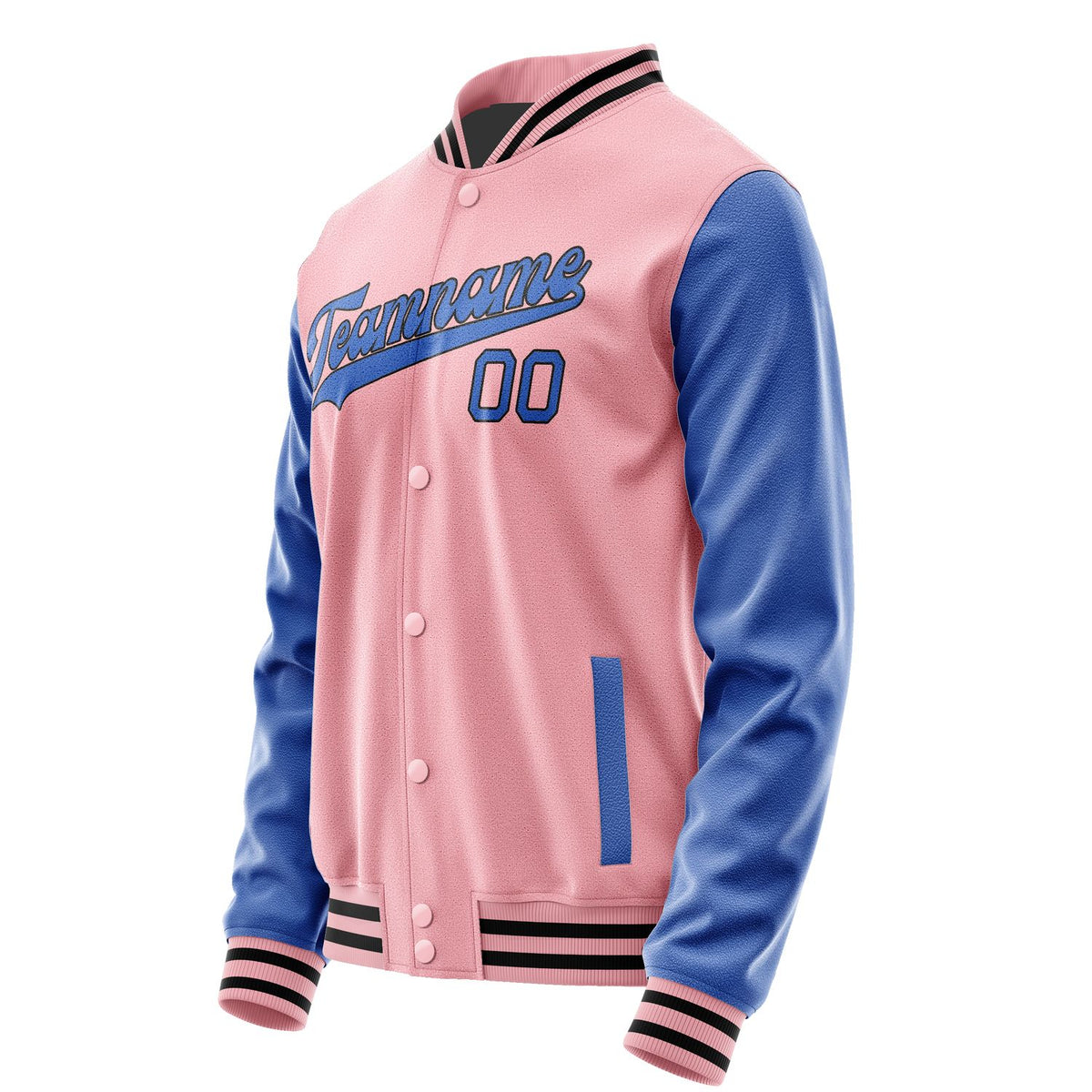 Custom Light Pink Sky Blue Jacket JA2121092117B31709