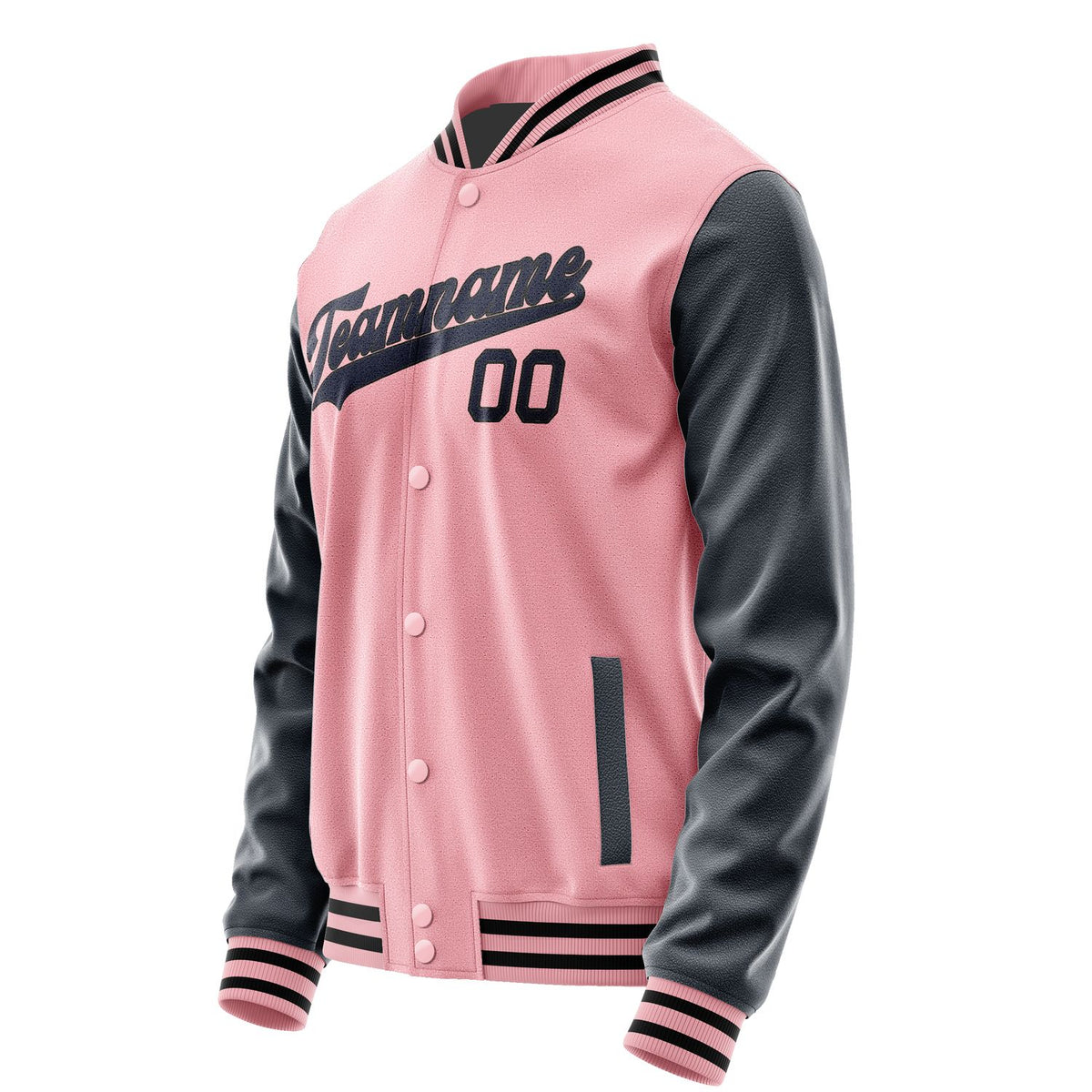 Custom Light Pink Navy Jacket JA2121112117B31711