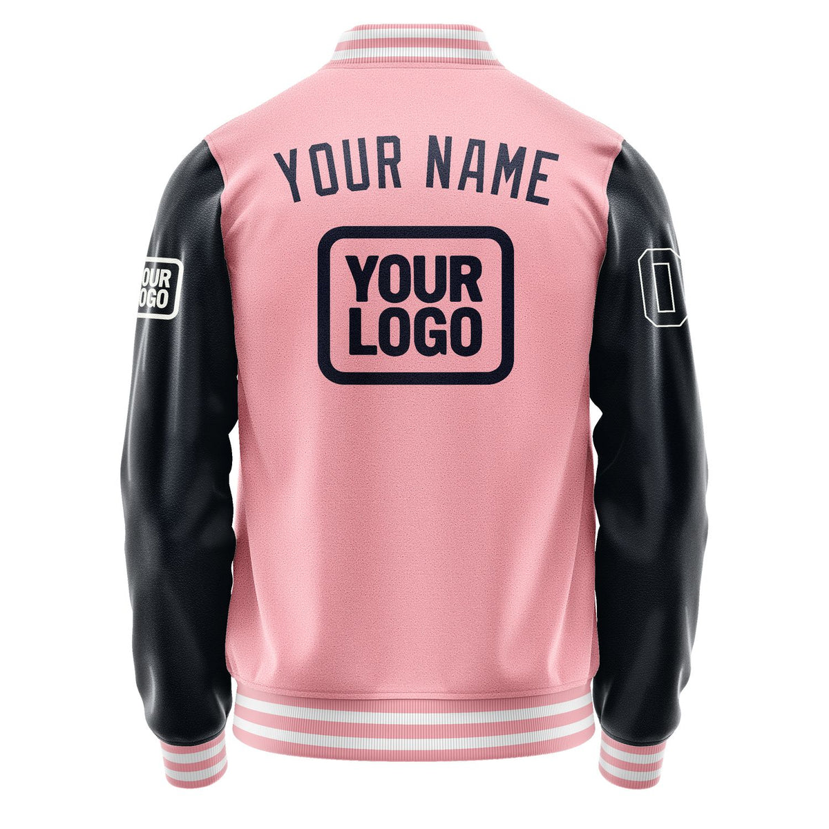 Custom Light Pink Navy Jacket JA212111211818111118